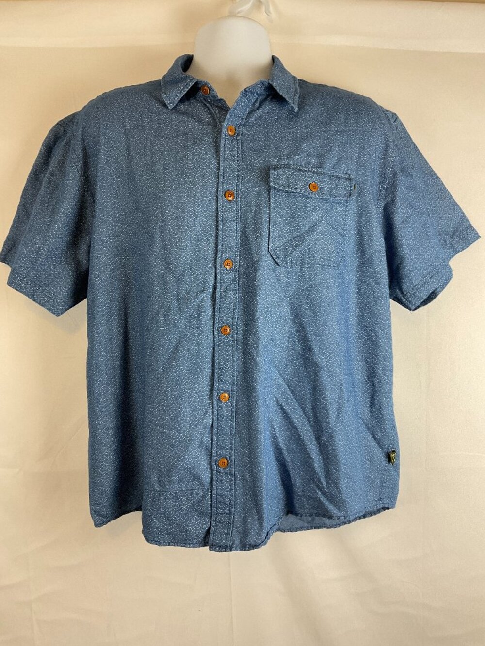 Howler Brothers Indigo Short-Sleeve Button-Down Shirt
